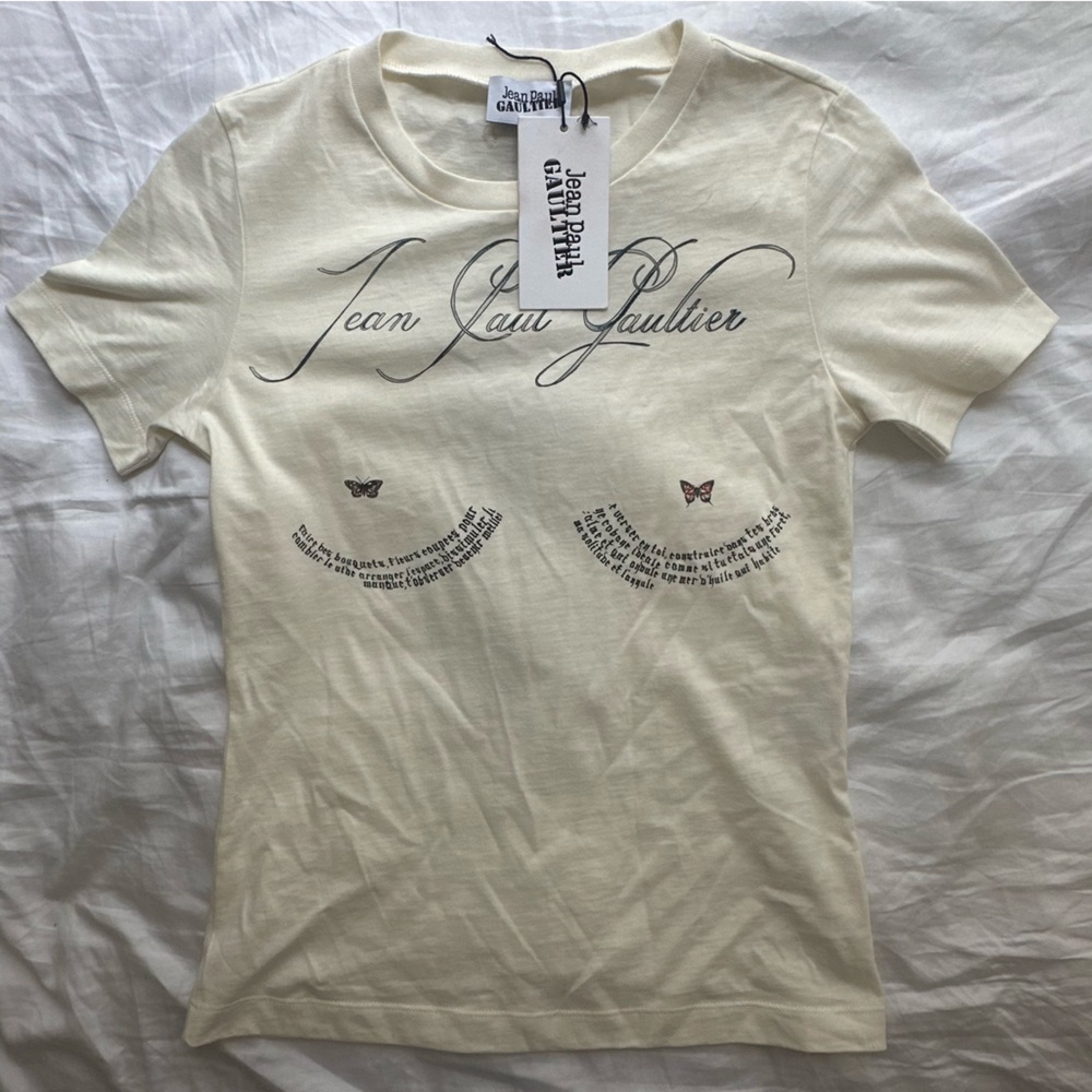 Jean Paul Gaultier Tattoo Poem Graphic Tee